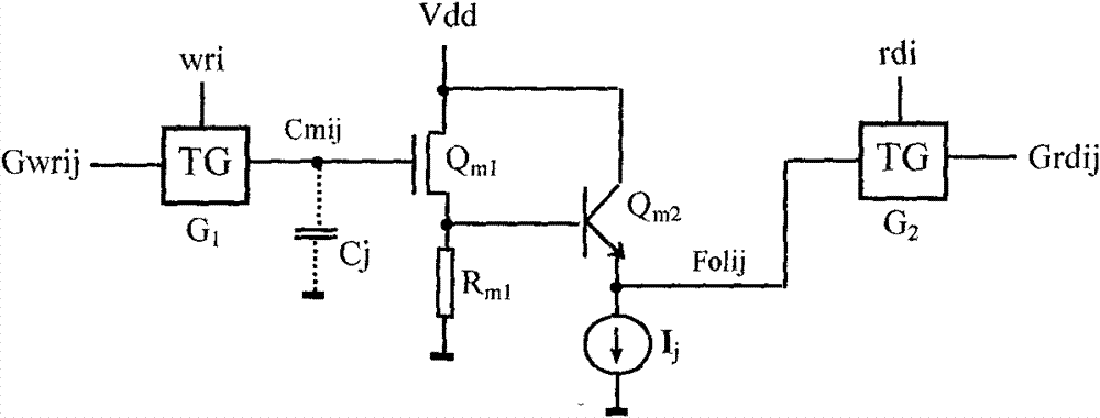 Storage unit circuit for any K-valued and 8-valued DRAM (dynamic random access memory)