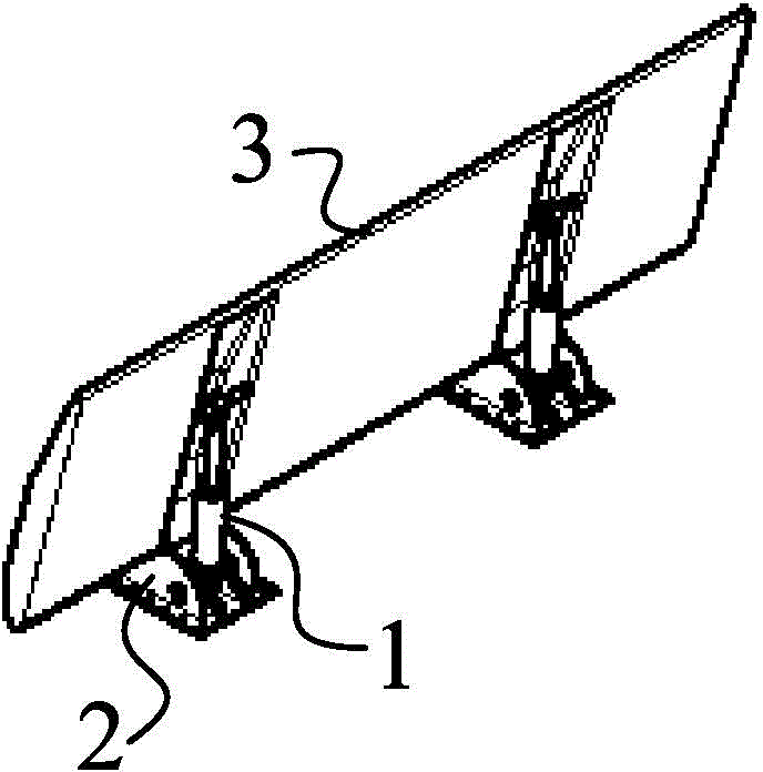 Hinged movable dam and power unit thereof