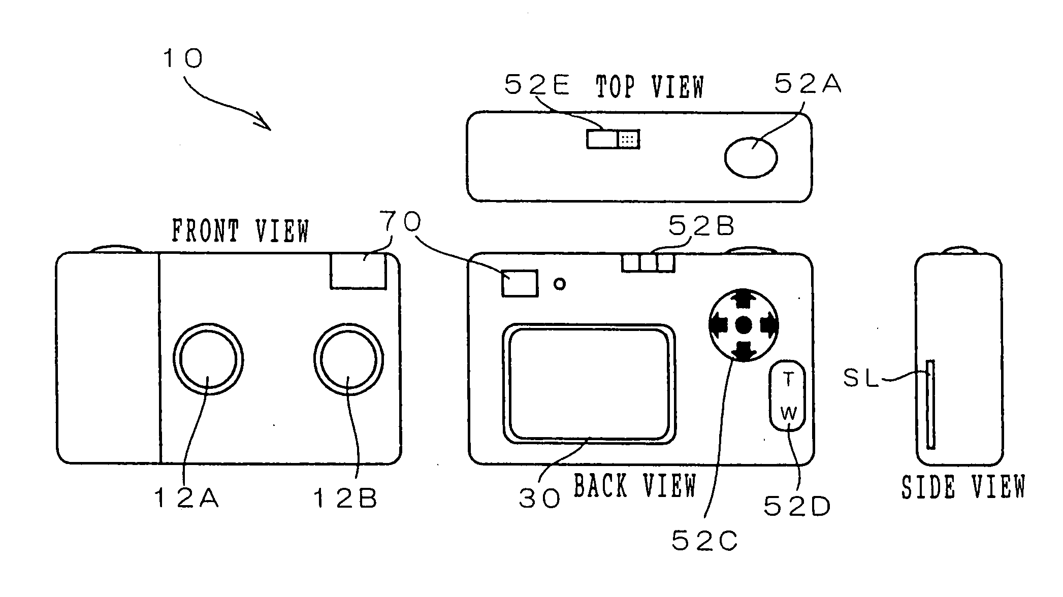 Camera and camera zoom control method