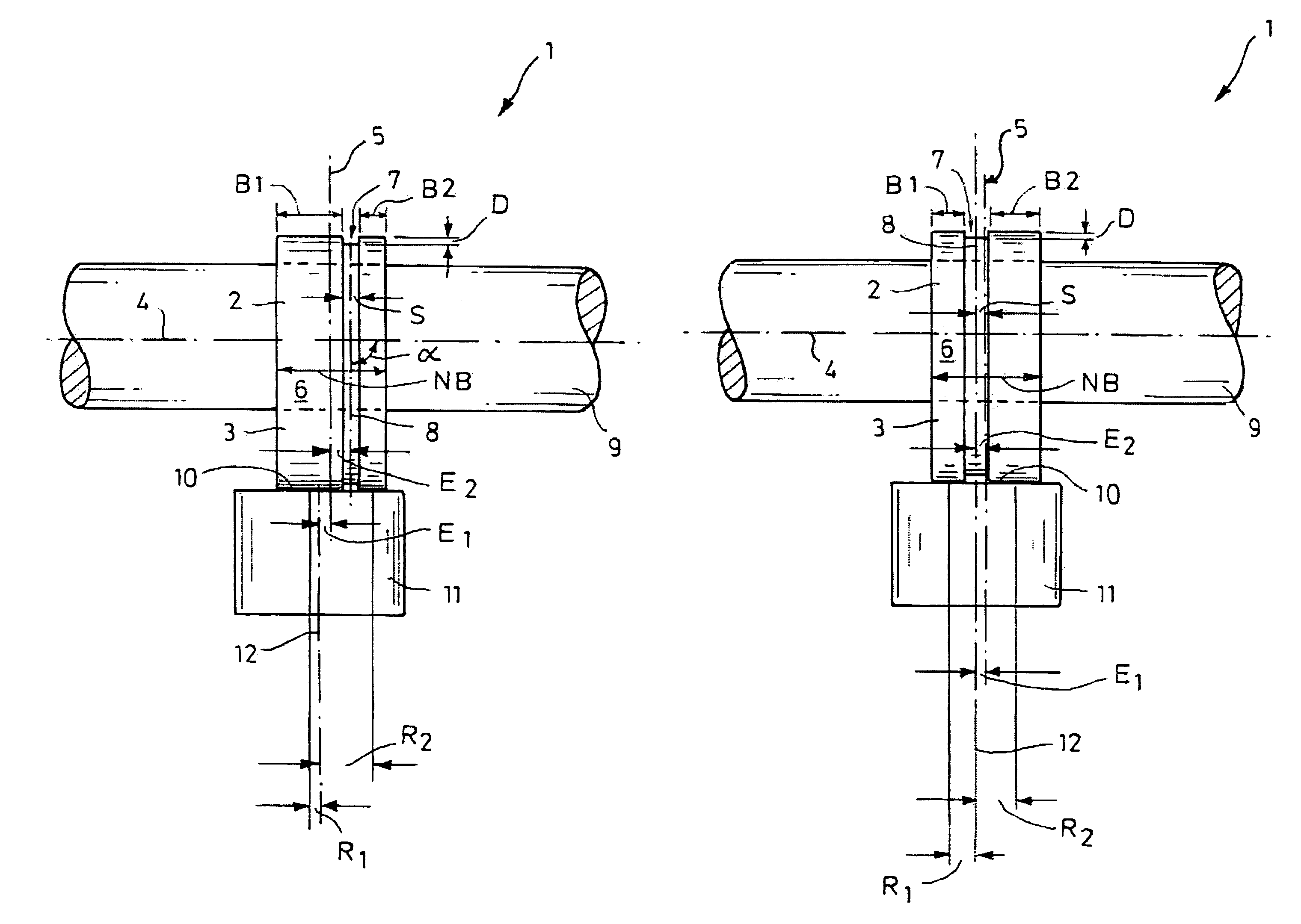 System comprising a cam and a cam follower element and use of such a system