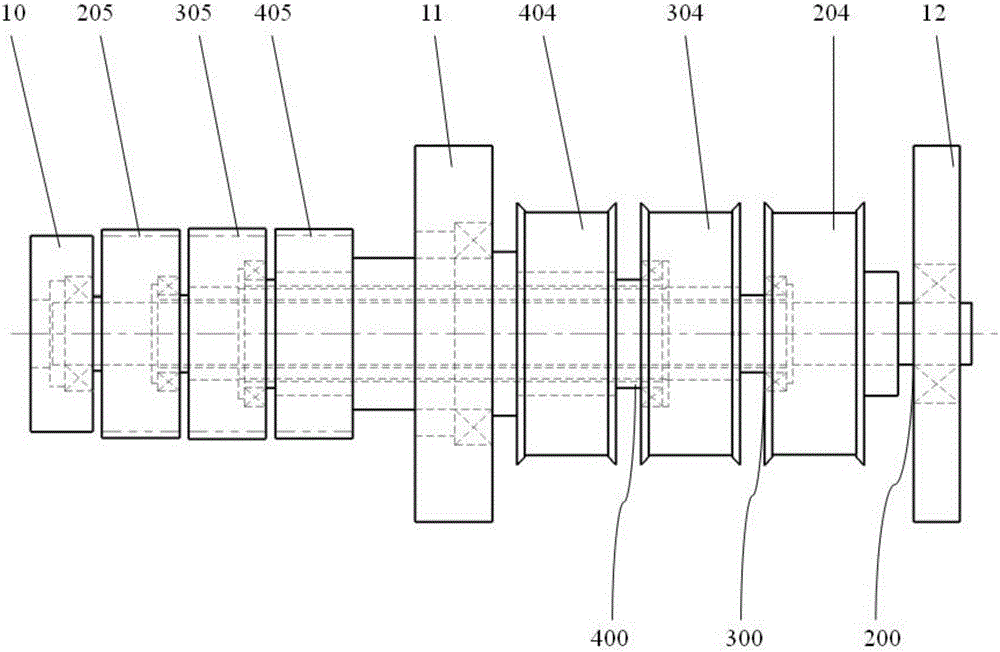 Battery cell coiling needle rotation and revolution device