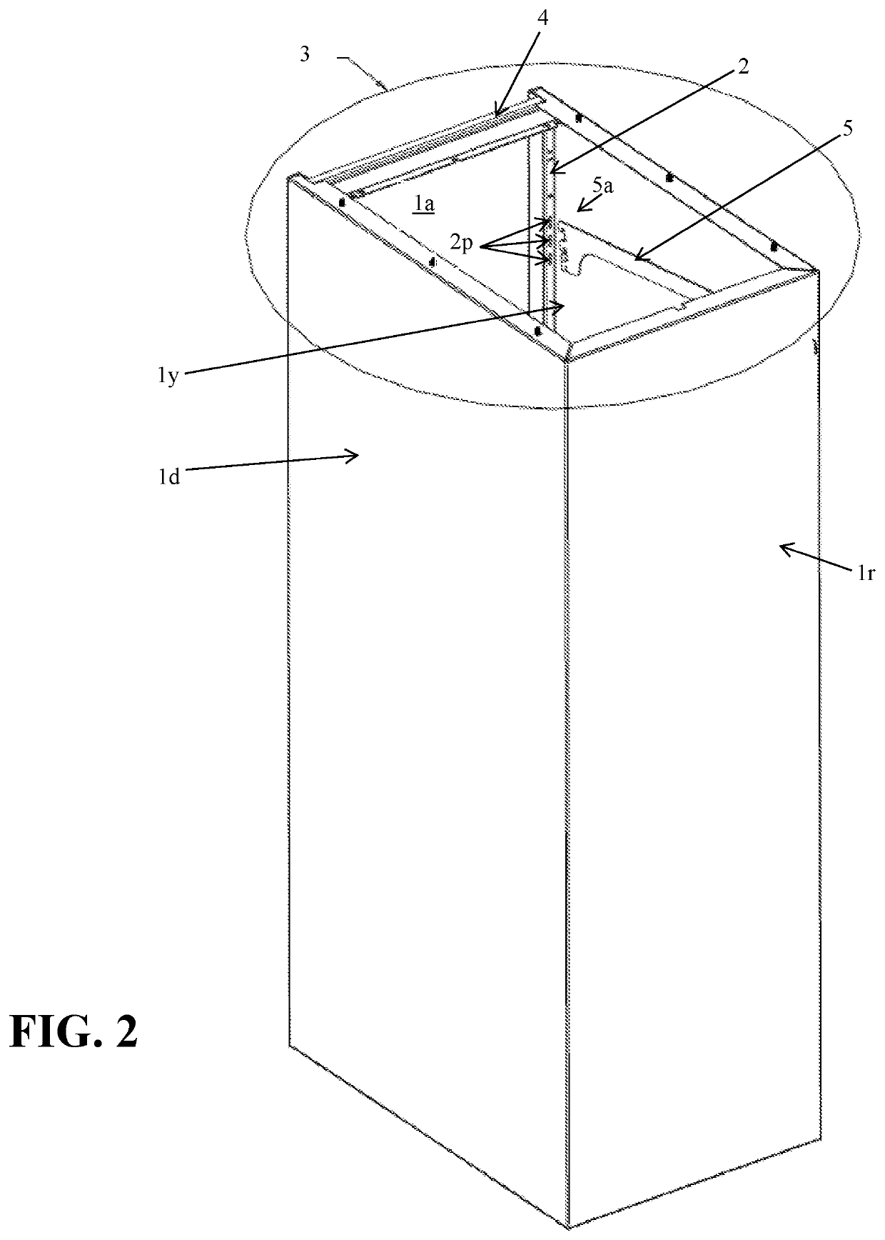 Shelving unit having reverse cantilevered bracket assembly and method of using the same