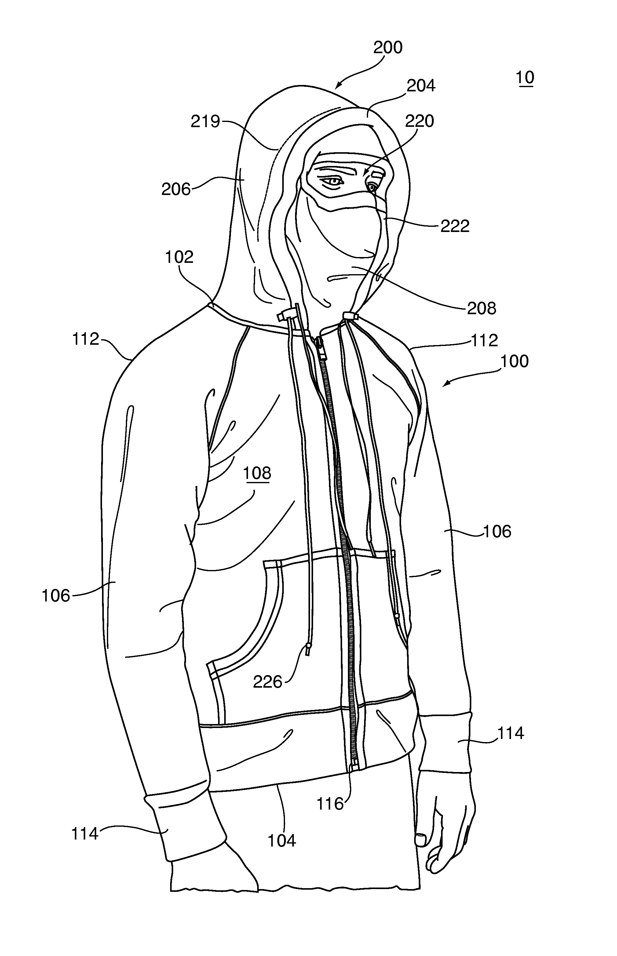 Convertible head and face covering