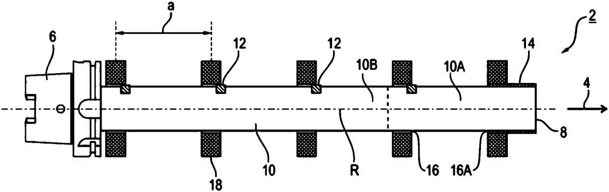 Cutting tool, particularly boring bar and method for machining a plurality of bores