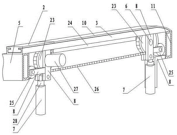 Combined armrest transfer chair