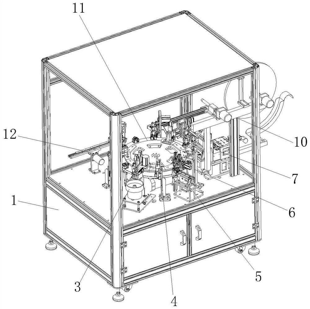 Automatic assembling equipment for self-ejection type micro storage card seat type connector