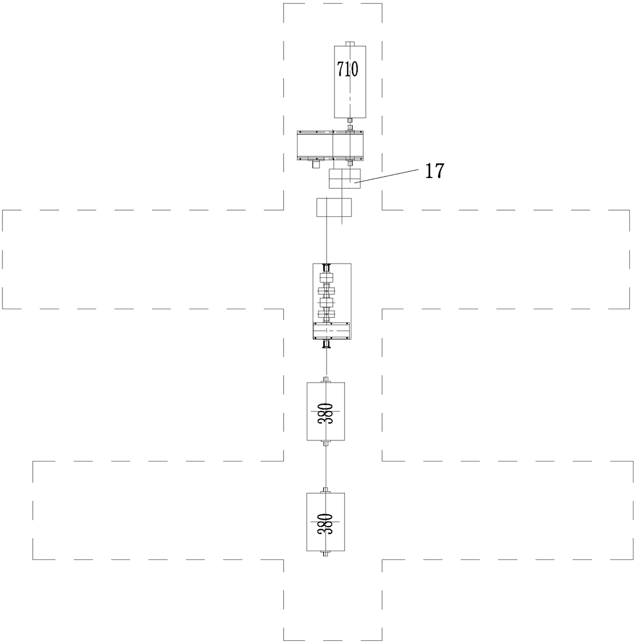 Heavy-duty car dual-drive tandem testbed