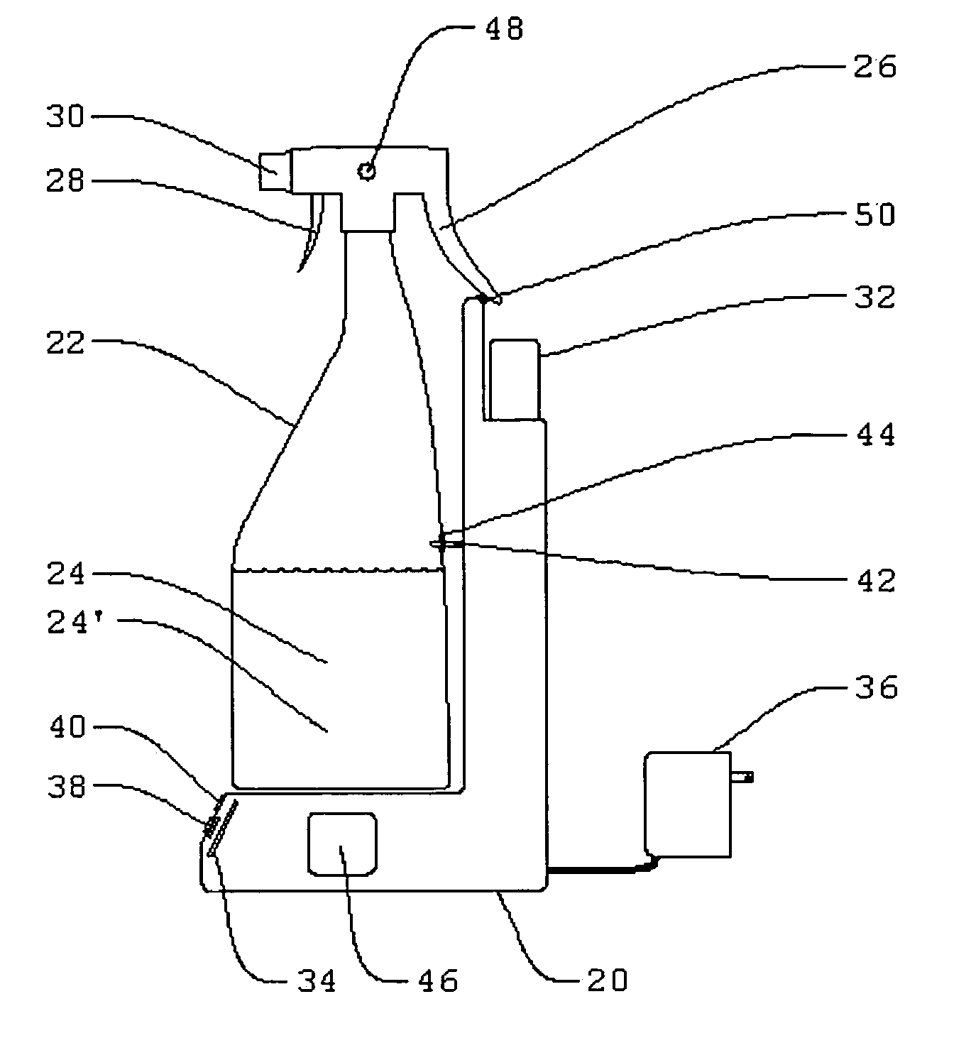 Electrolytic cell for surface and point of use disinfection