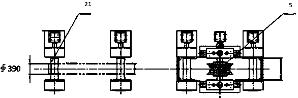 Device and method for improving removal efficiency of round billet cutting edge