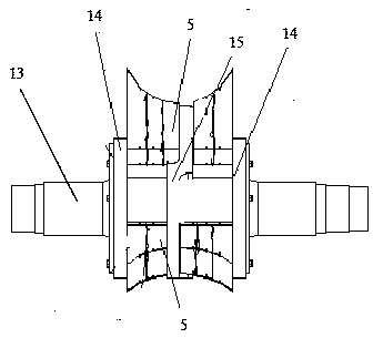 Device and method for improving removal efficiency of round billet cutting edge