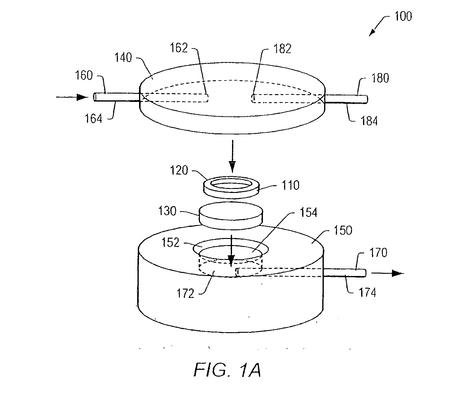 Membrane assay system including preloaded particles