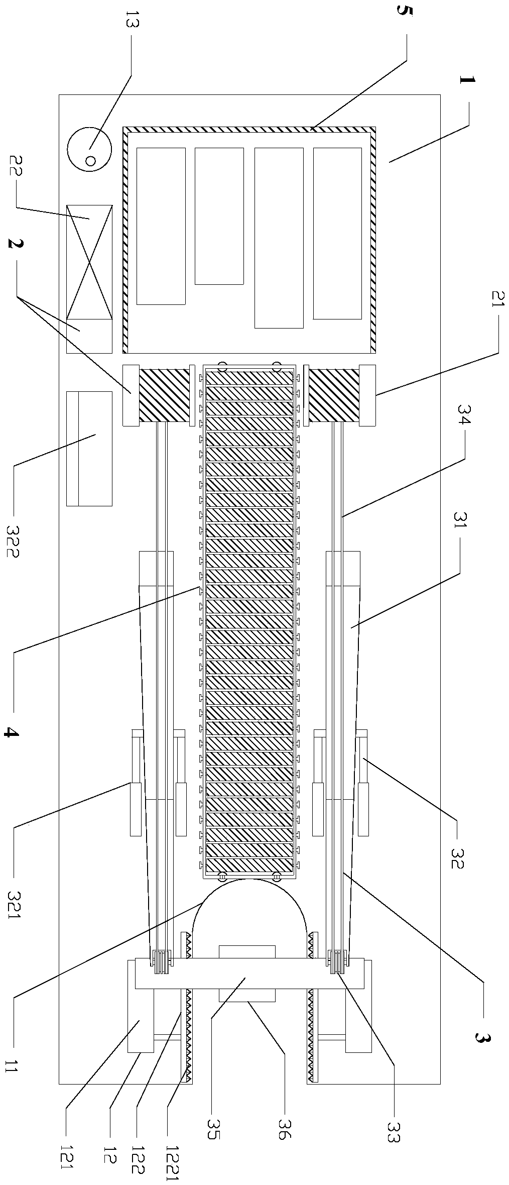 High-efficiency pulling-out device for underwater steel pipe piles