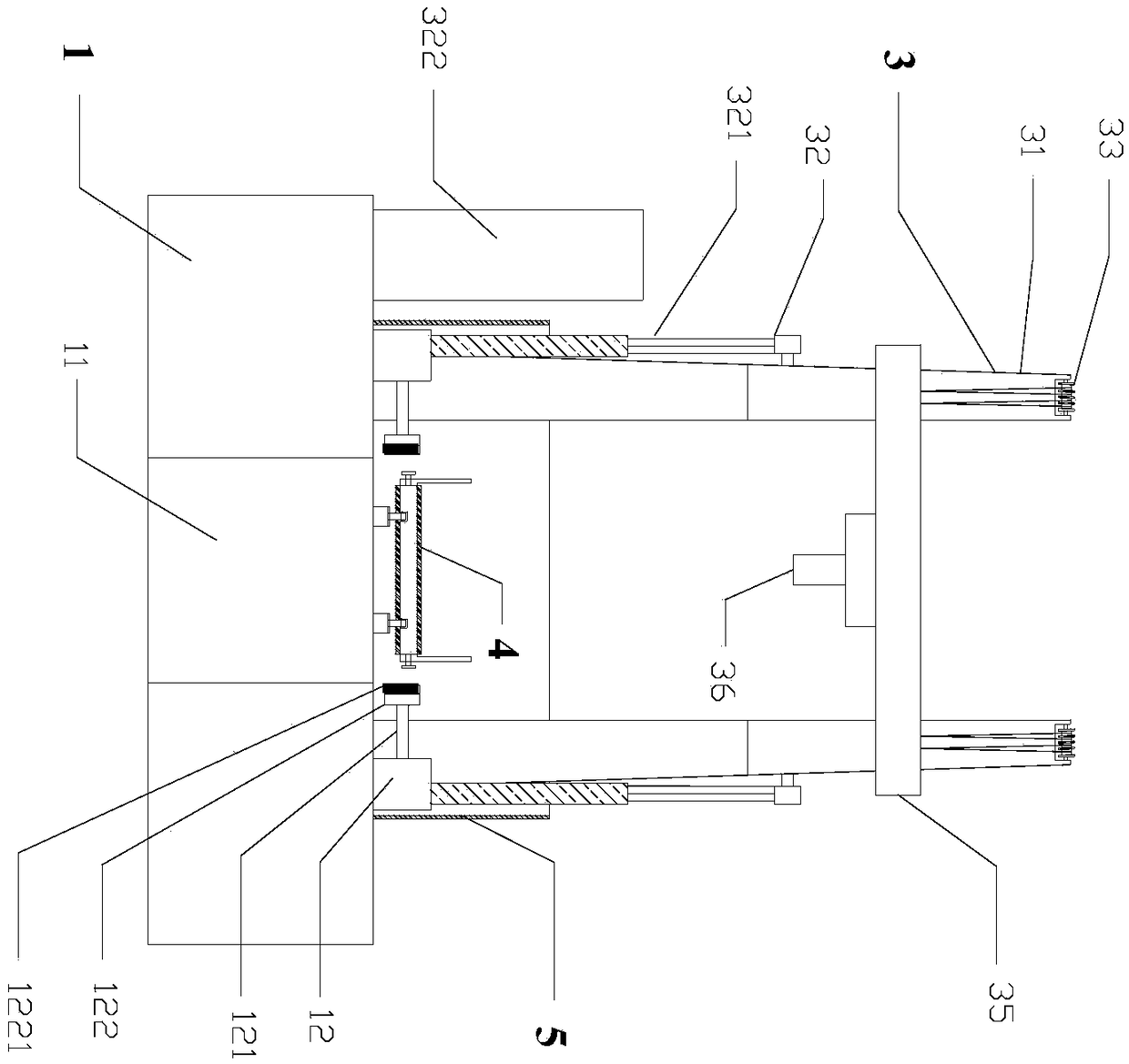 High-efficiency pulling-out device for underwater steel pipe piles