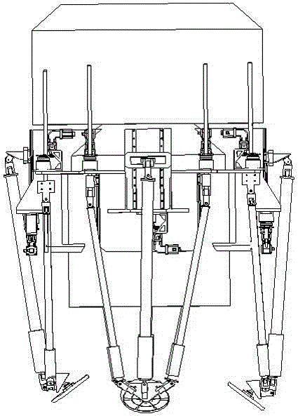 Walking moon soft landing mechanism