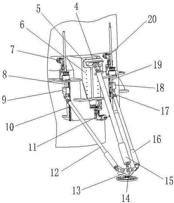 Walking moon soft landing mechanism