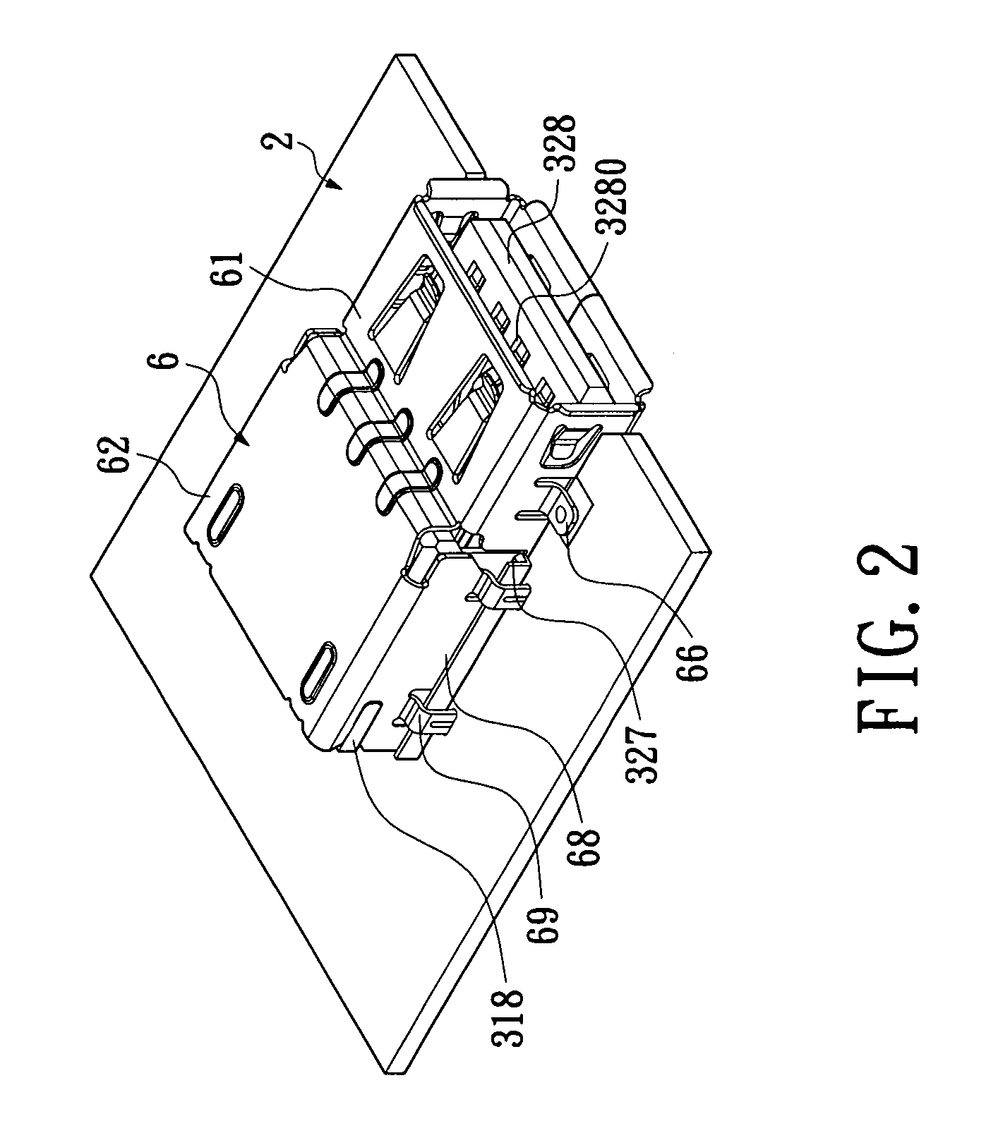 Low-profile electrical connector and device thereof