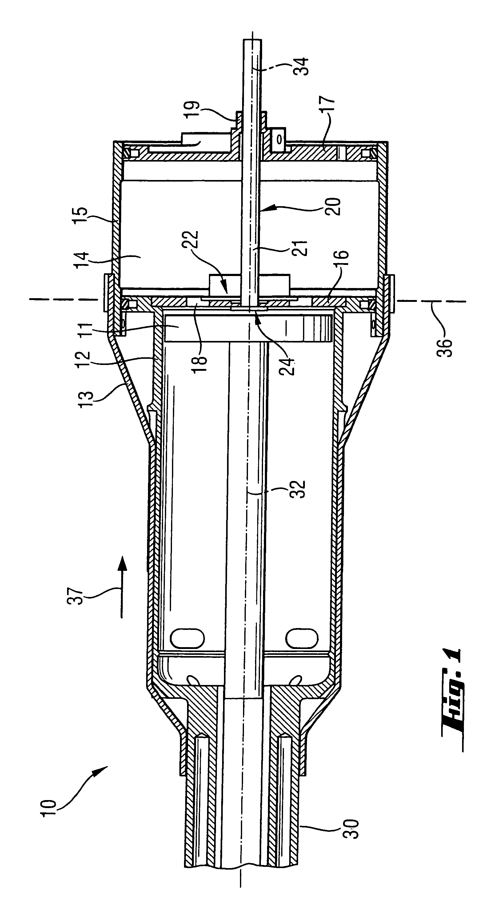 Combustion-engined setting tool