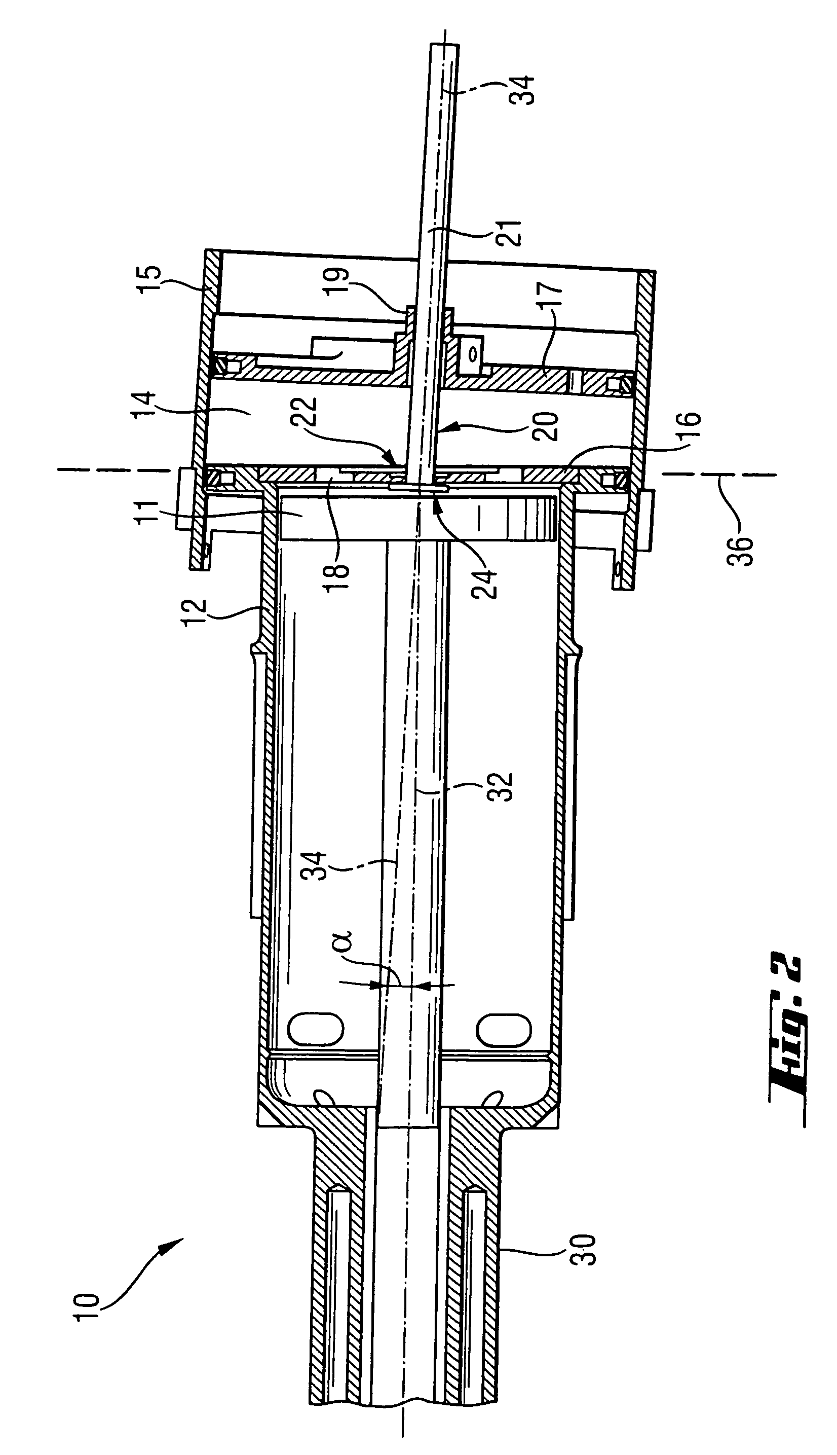 Combustion-engined setting tool