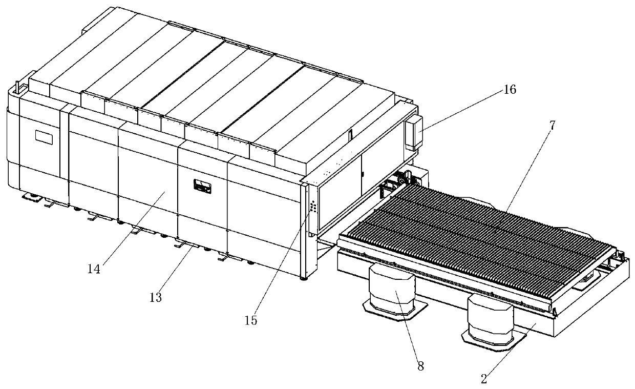 Switch laser cutting machine and cutting machining method