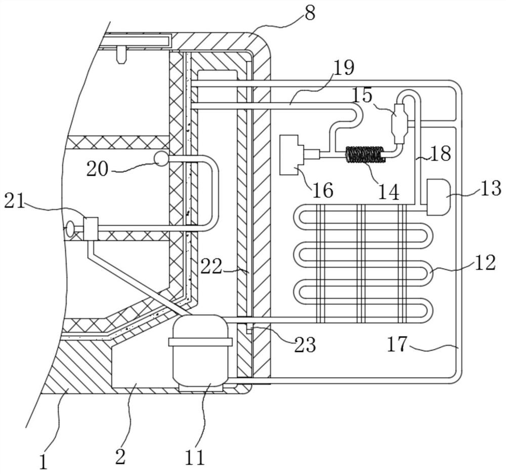 A fresh-keeping and freezing device and processing method for tilapia fillets