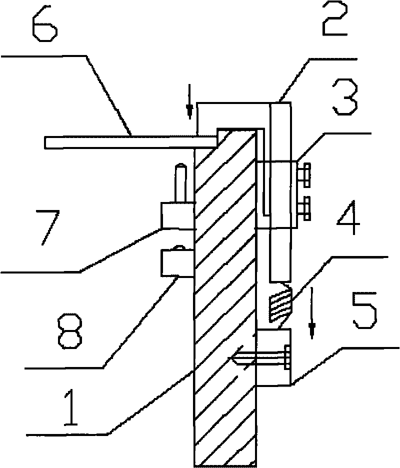 Clamping device of optical detector