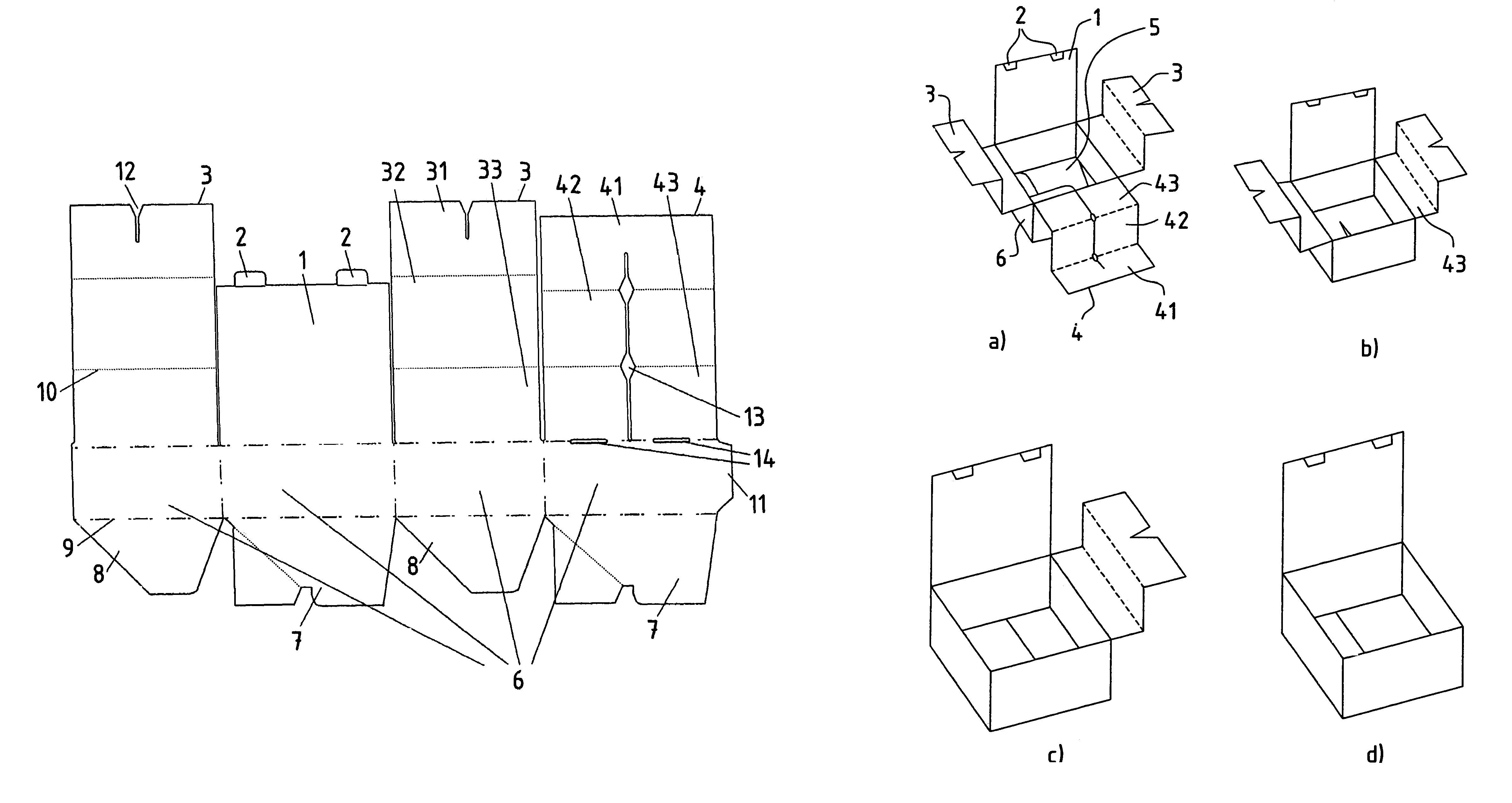 Shipping box for objects