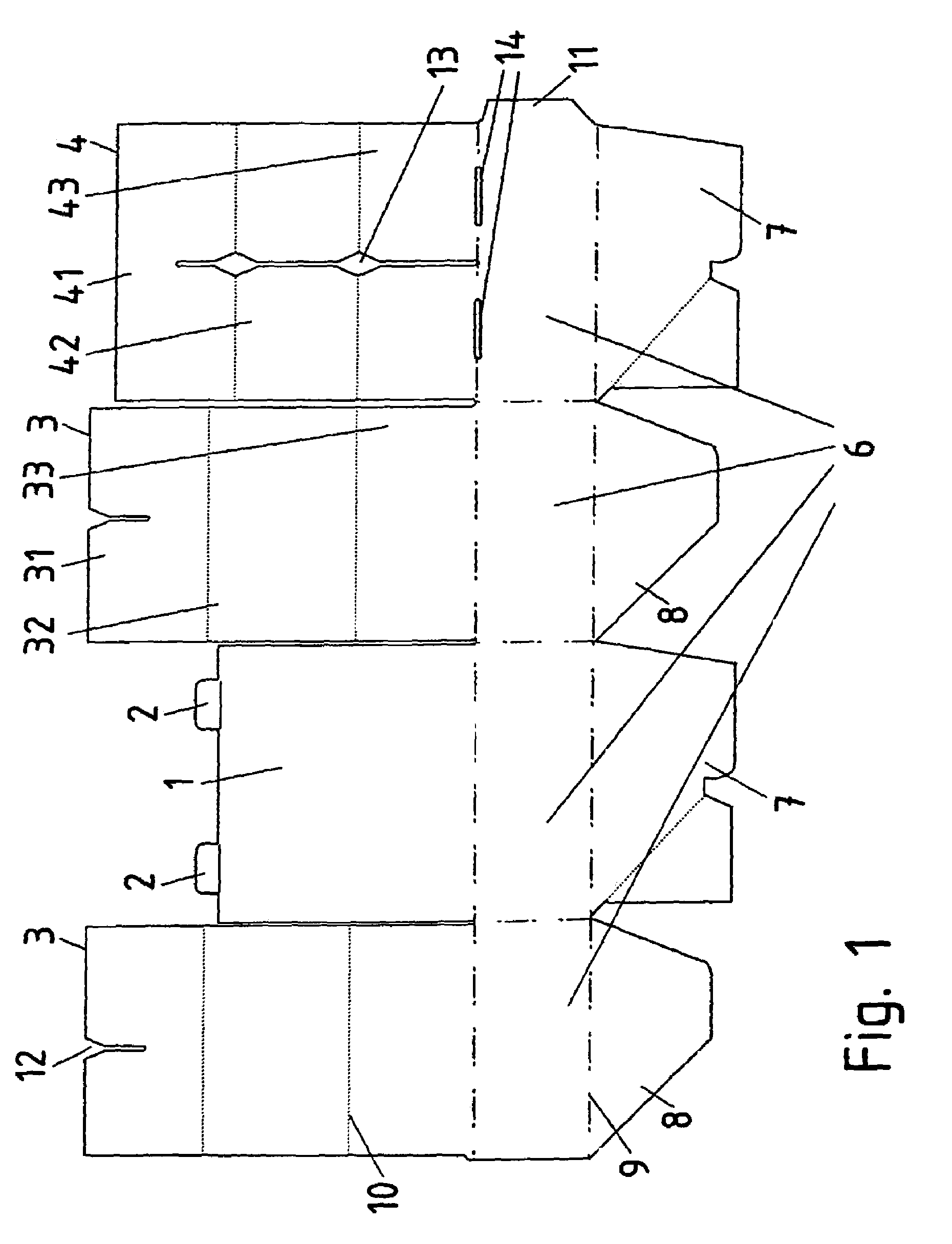 Shipping box for objects