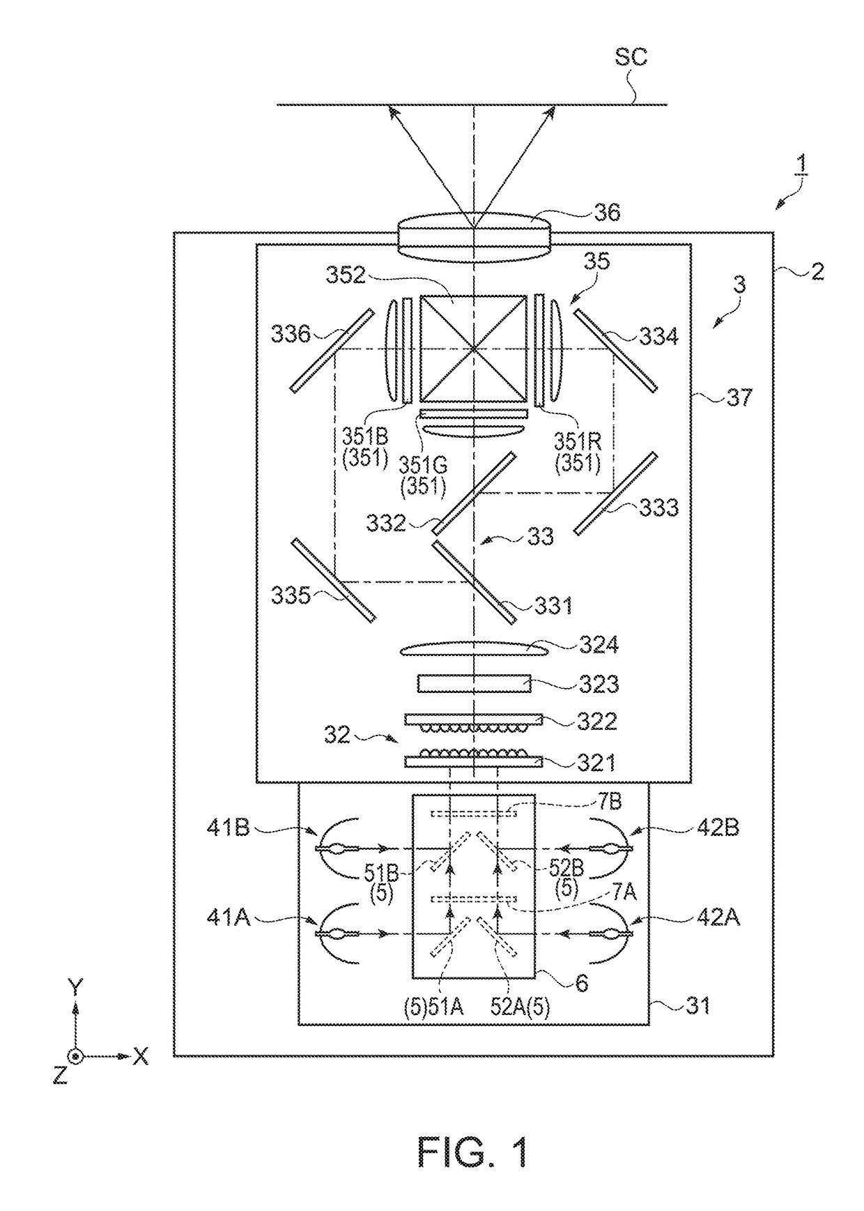 Illumination device and projector