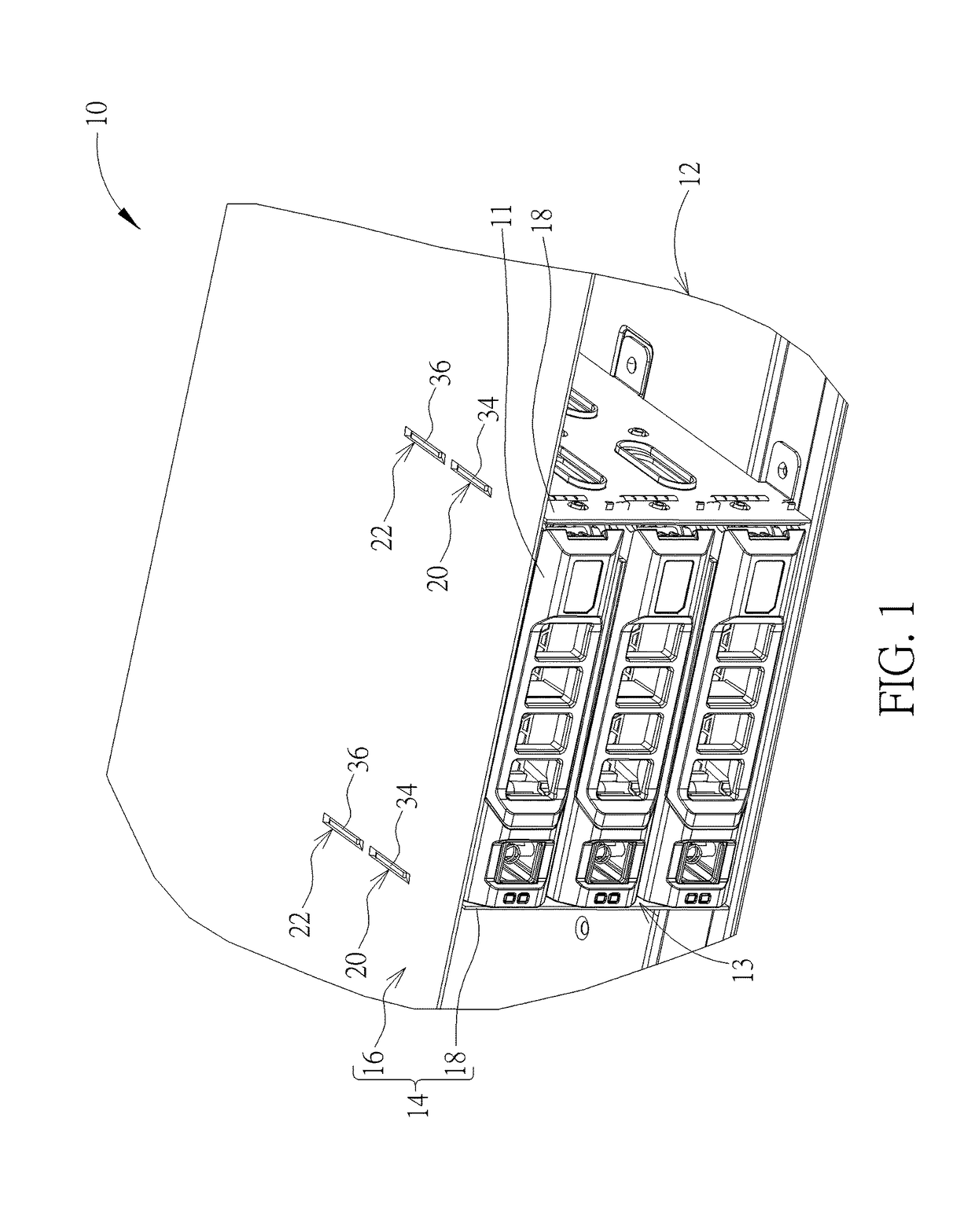 Server casing and plate connecting structure thereof