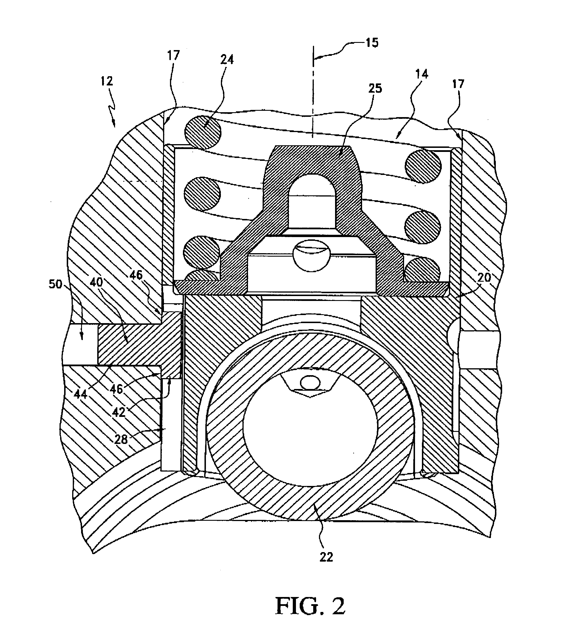 Fuel pump with a guided tappet assembly and methods for guiding and assembly