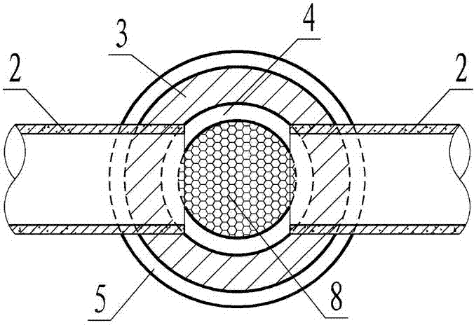 Combined rainwater seepage well and construction method