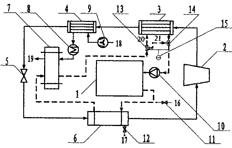 Drying device with combination of heat pump and rotating wheel