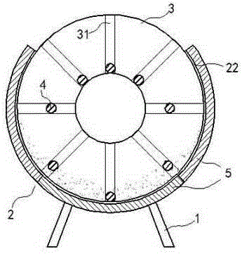 Roller electric frying pan