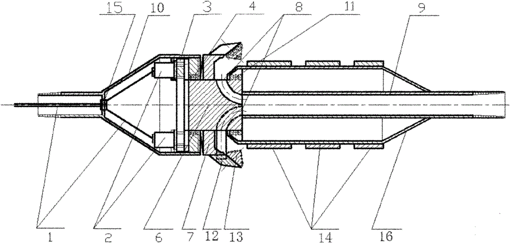 Hole driven type horizontal directional drilling reverse circulation hole dilating drill