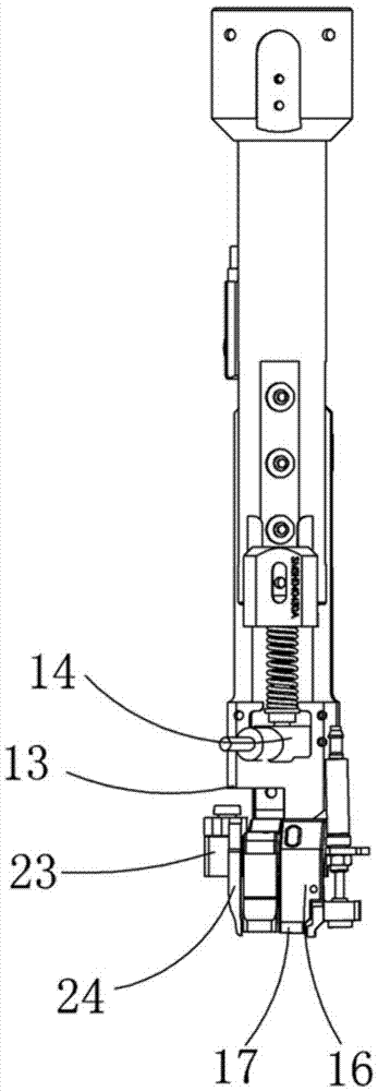 Suction nozzle mechanism with protection function