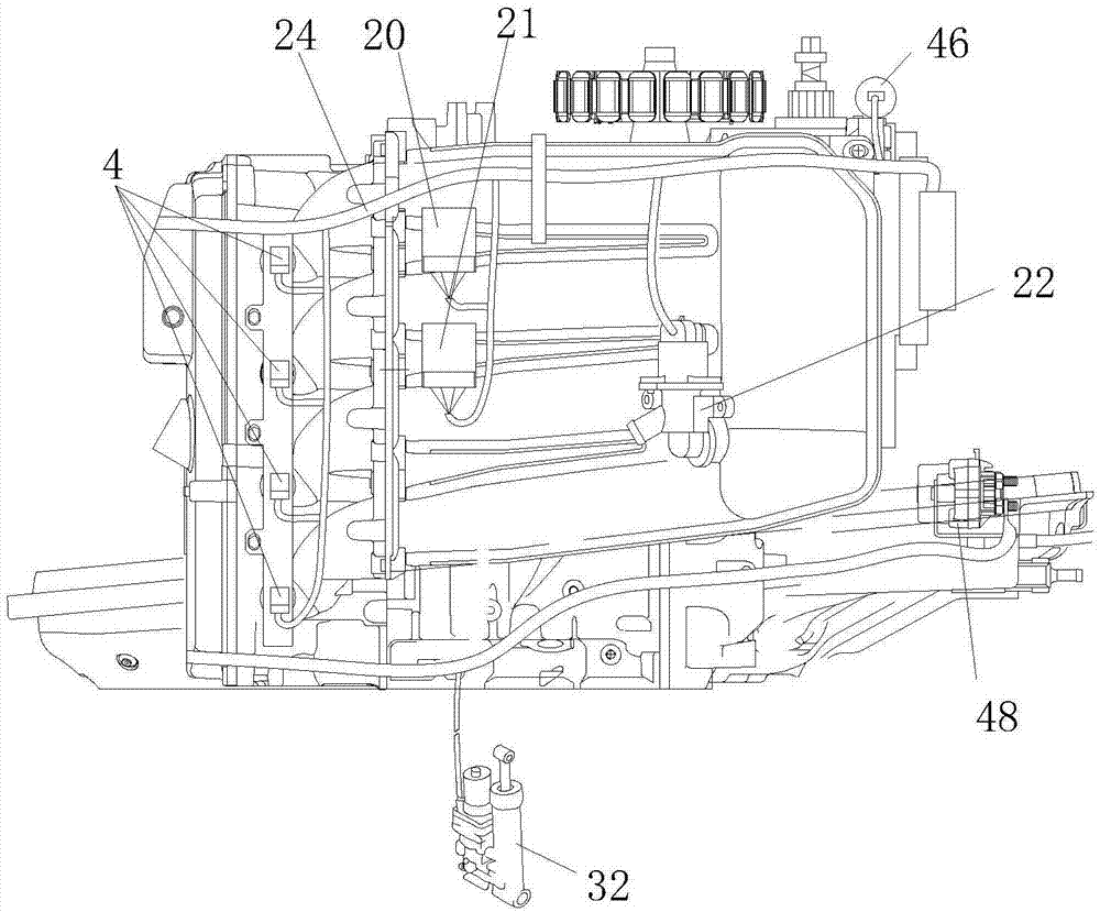 Electronic control fuel oil injection type outboard engine