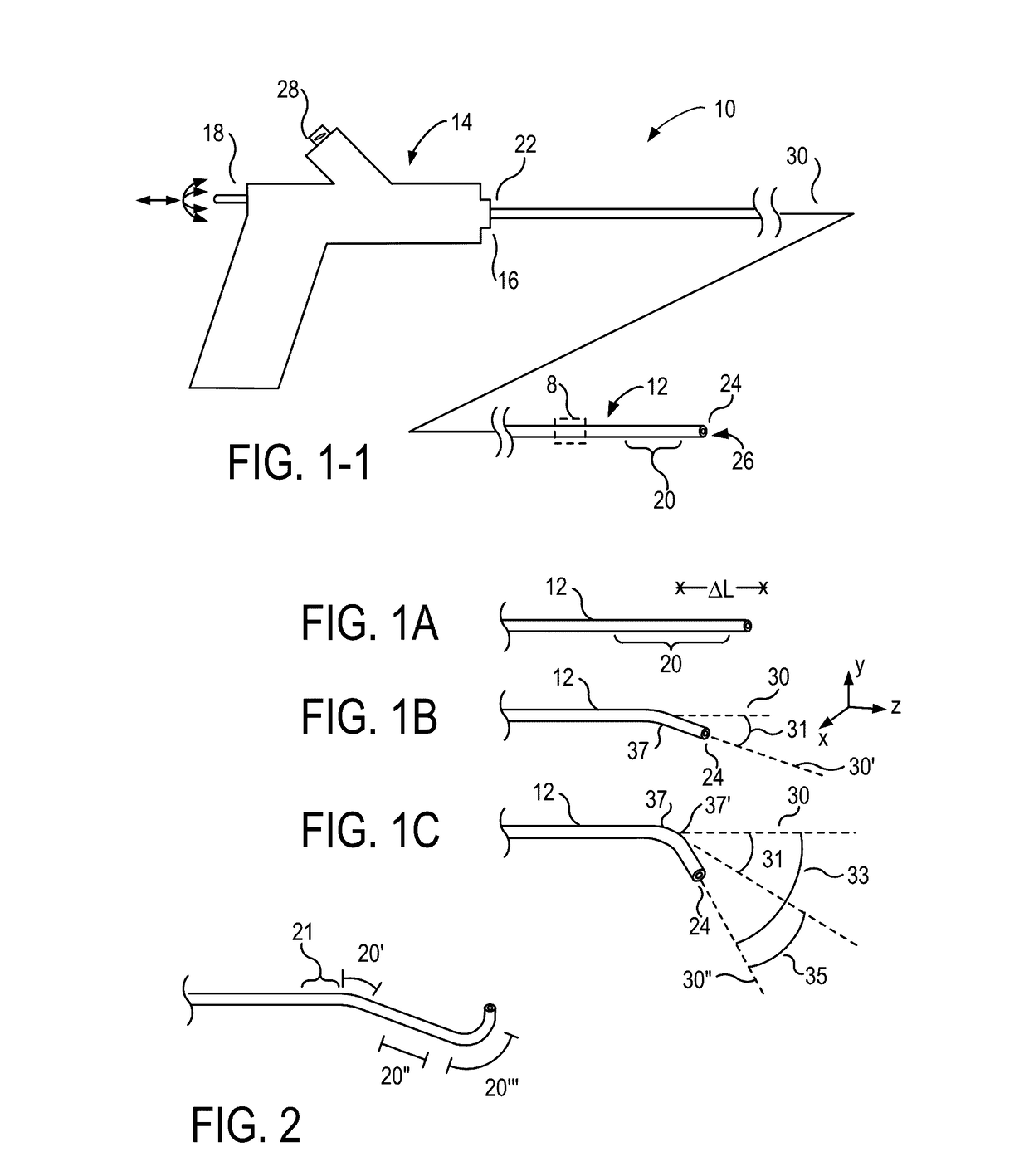 Lateral articulation anchors for catheters and other uses