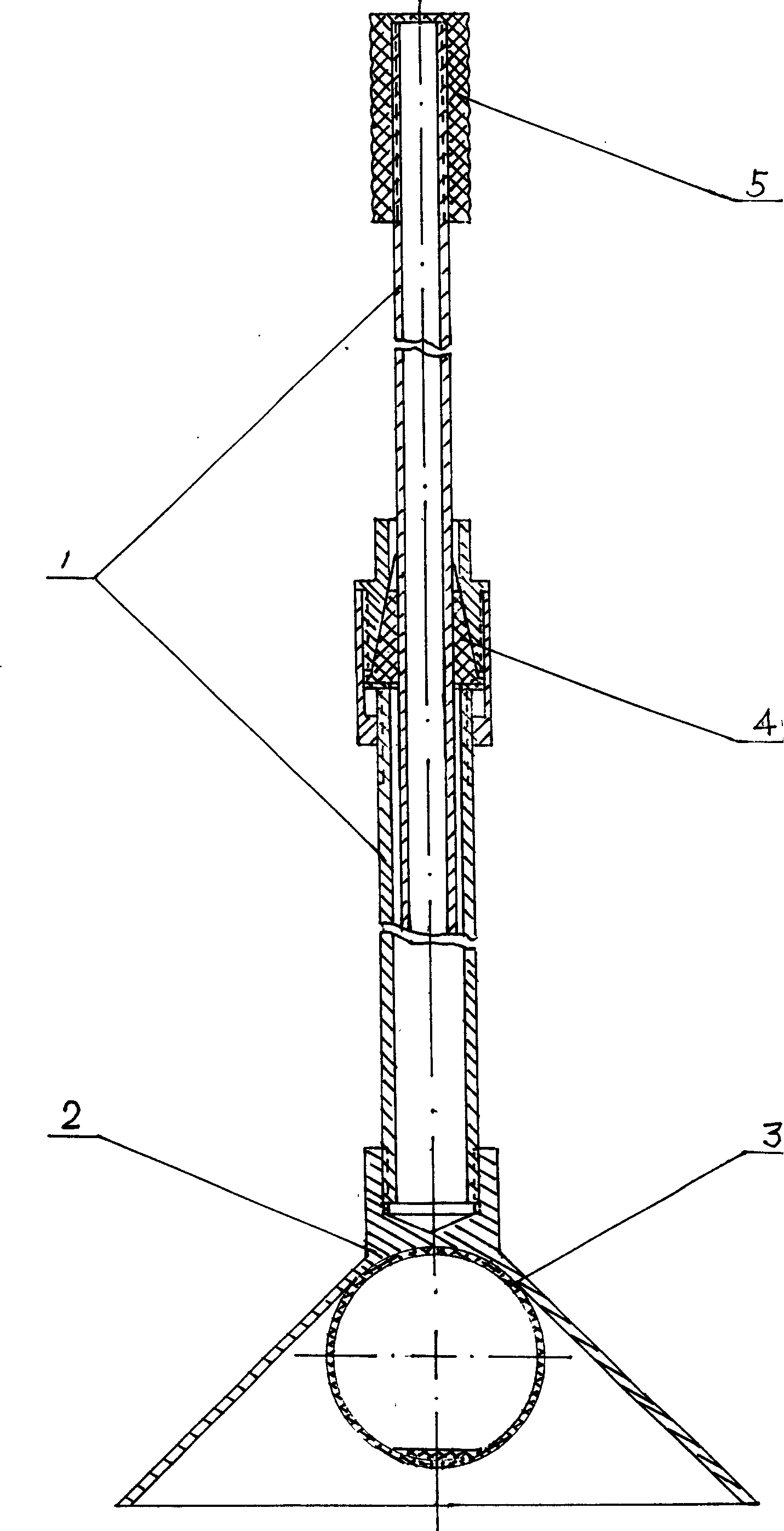 Stick type oar and its matched apparatus