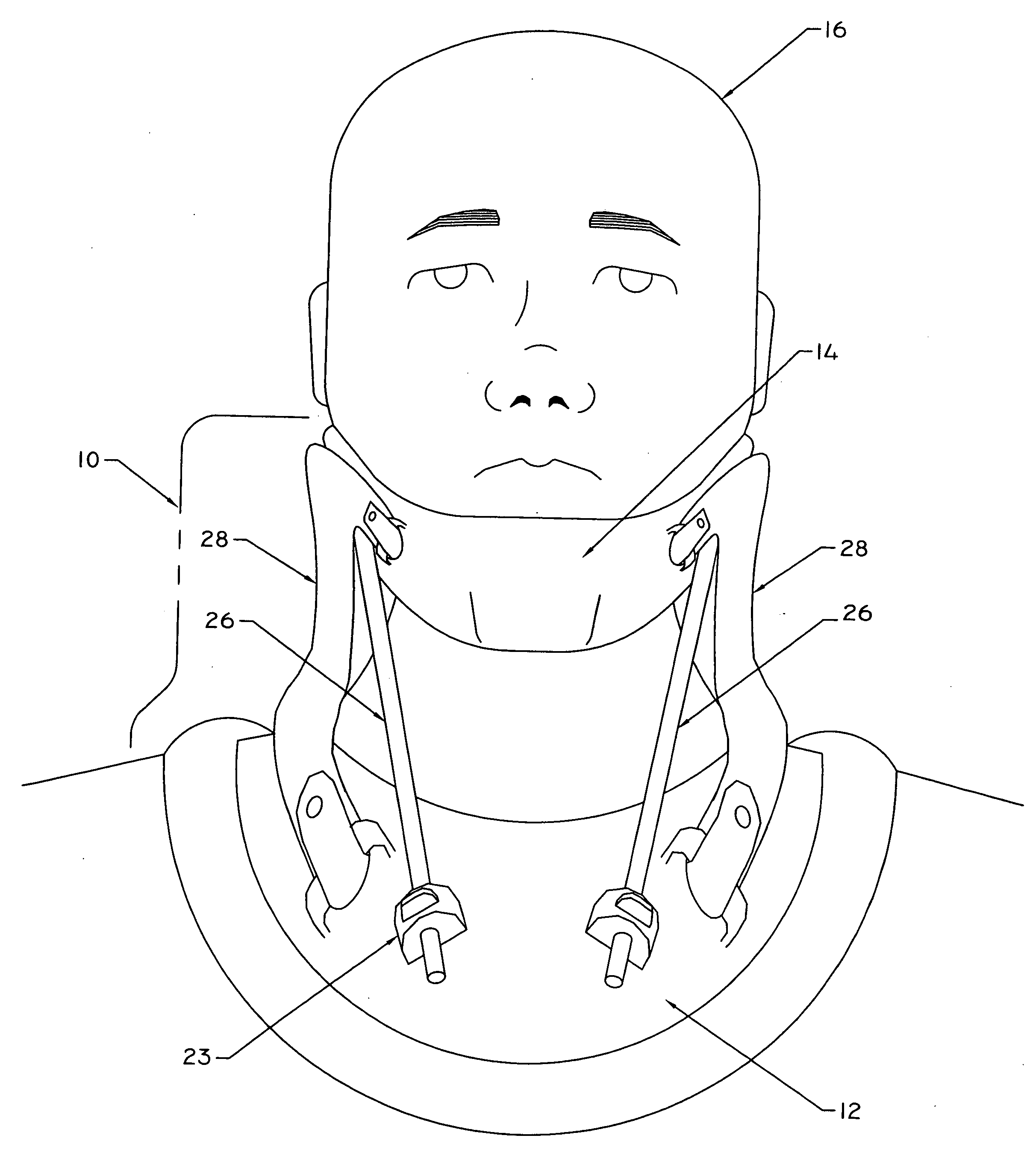 Forward head posture correction collar