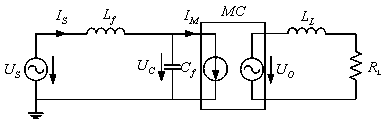 Matrix converter comprising source damping filtering unit, and control method thereof