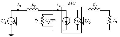 Matrix converter comprising source damping filtering unit, and control method thereof