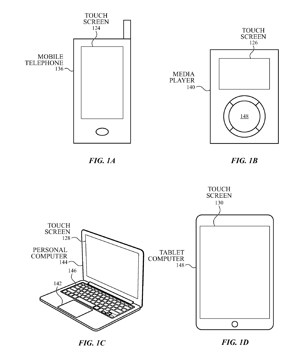 High aspect ratio capacitive sensor panel