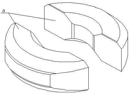 A main clamping head of a vertical broaching machine