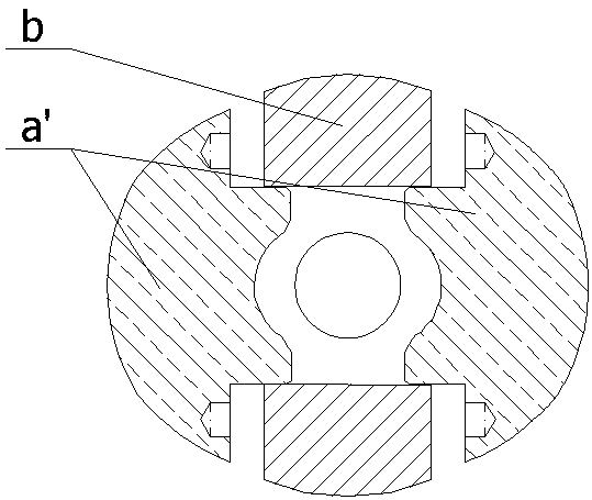 A main clamping head of a vertical broaching machine