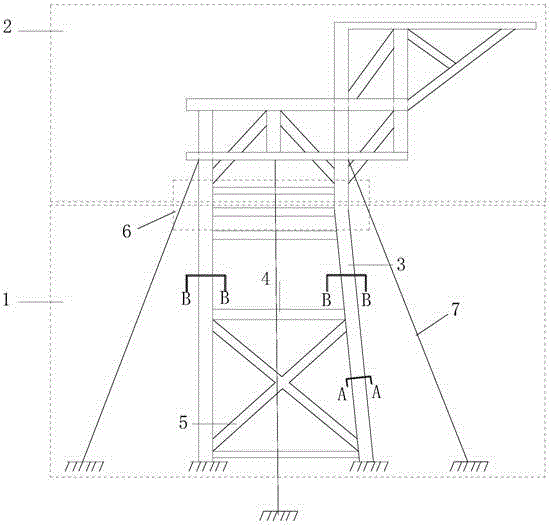 Self-returning offshore jacket platform and manufacturing method thereof