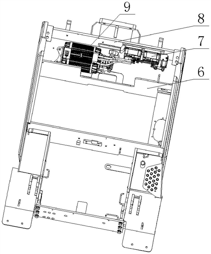 Lithium battery electric forklift frame