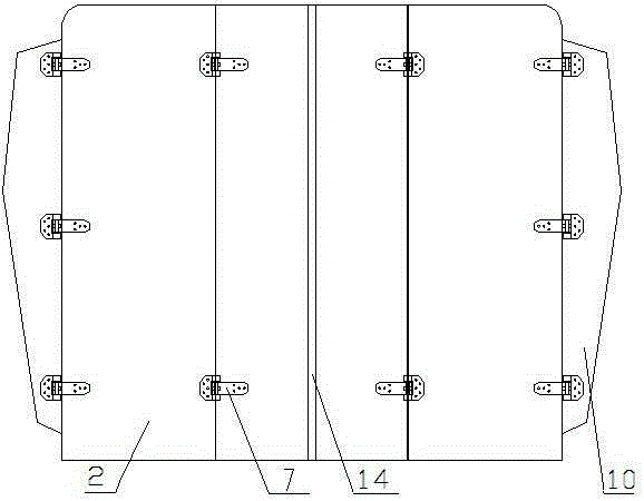 Door structure of special railway vehicle