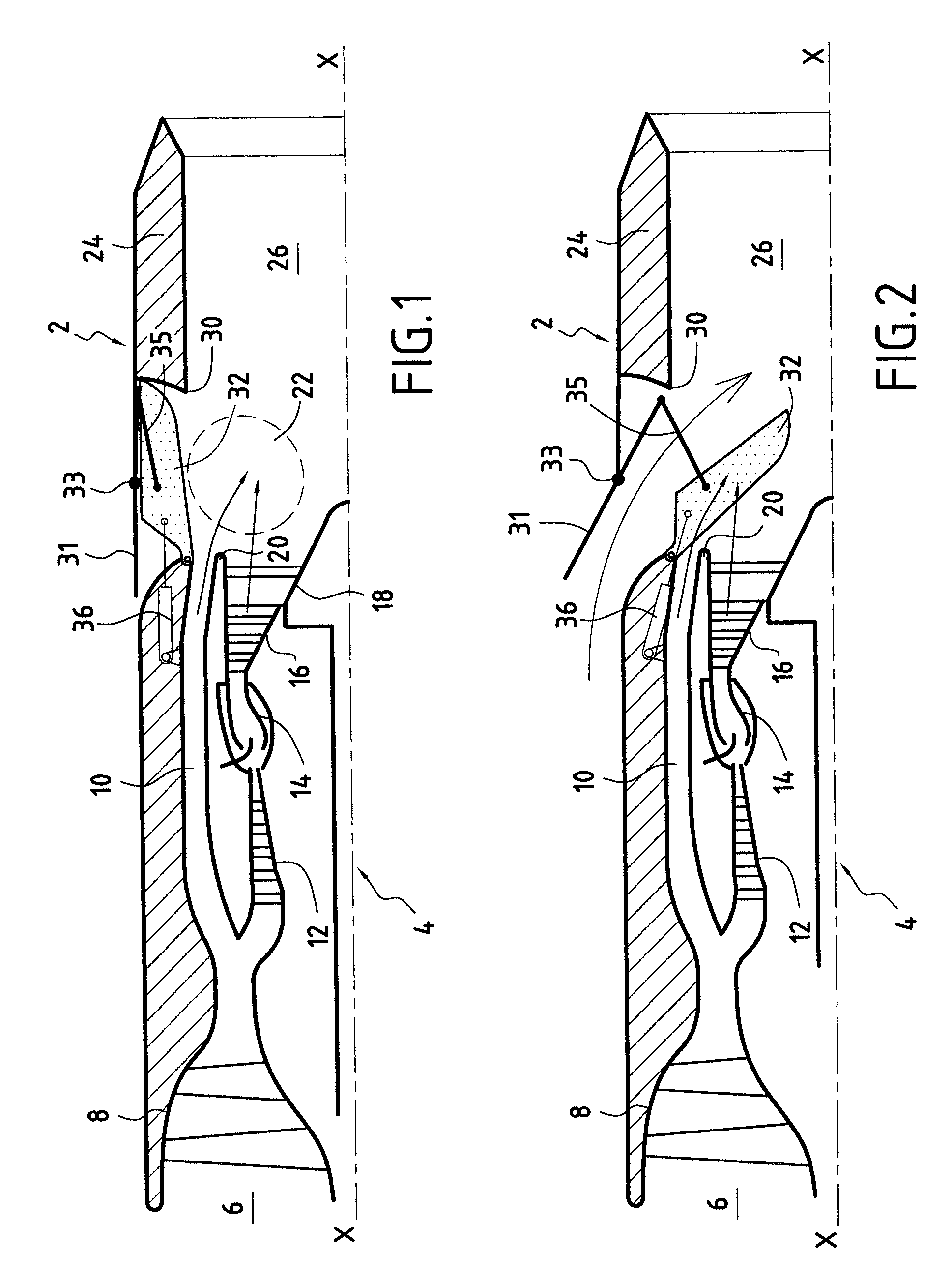 Core exhaust mixer, having a variable area, for turbo-fan jet engines of supersonic aircraft