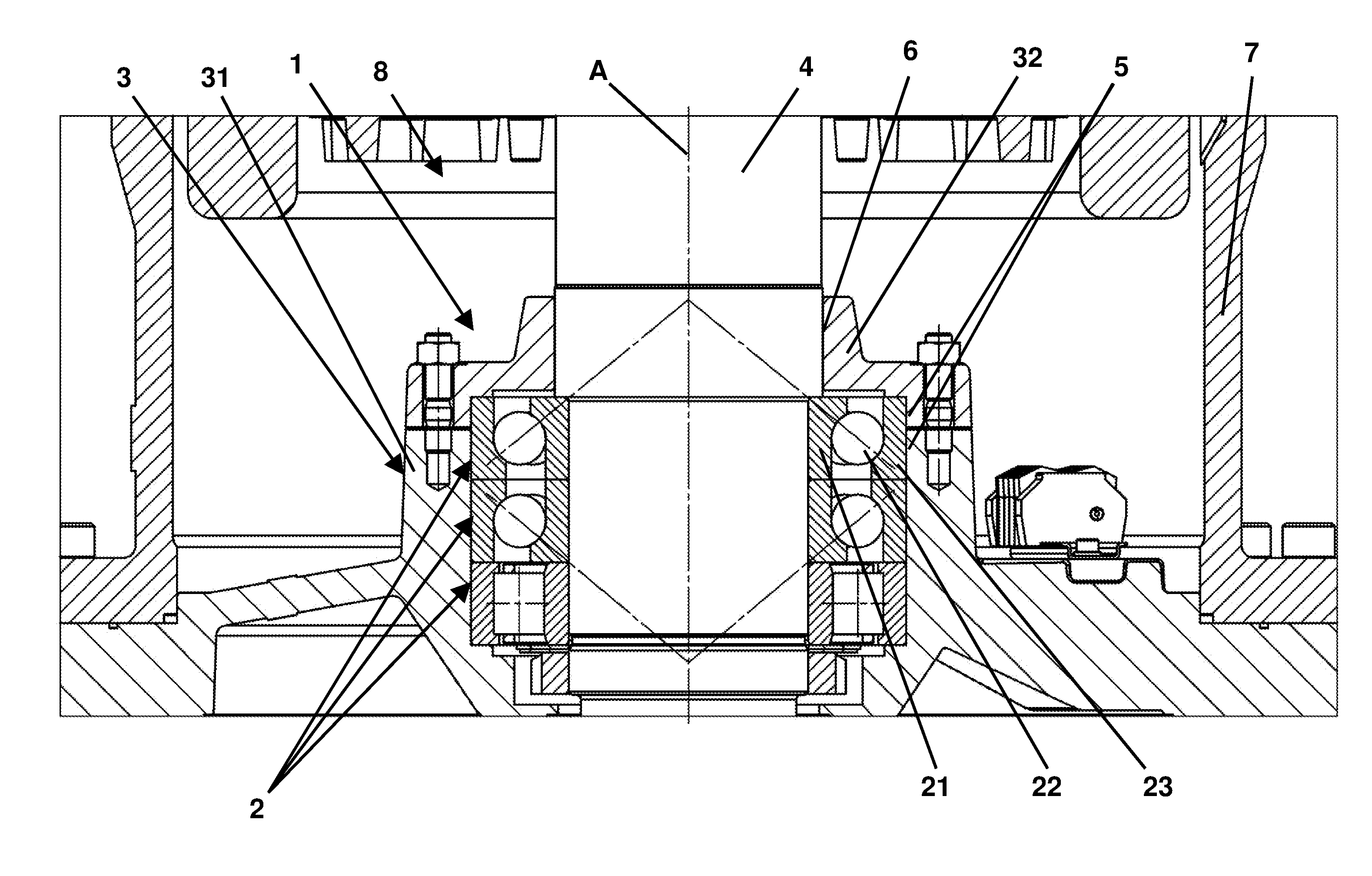 Submersible pump and bearing arrangement