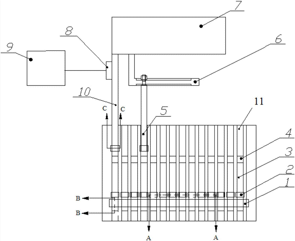 Mechanical property testing device for micrometer monofilament fiber